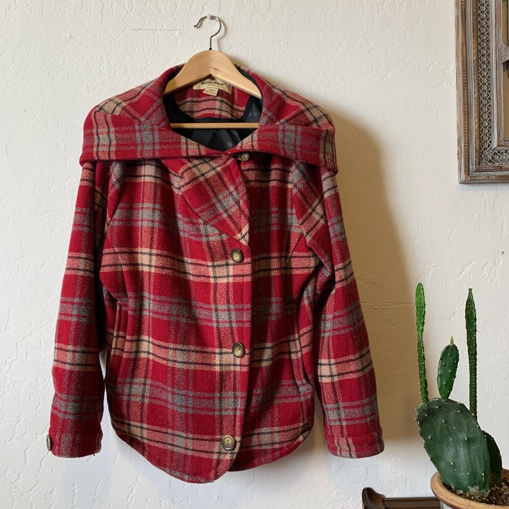 Vintage Plaid Wool Coat